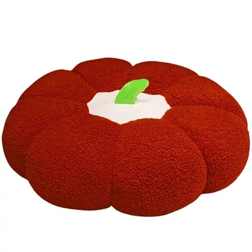 Plyšový vankúš v tvare tekvice – červený GQ1446643-5