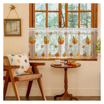 Záclona s výšivkou tekvíc – 142 × 55 cm LF5238390-3