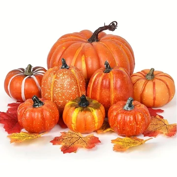 58-dielna Sada Jesennej Dekorácie s Tekvicami a Javorovými Listami YM5017189