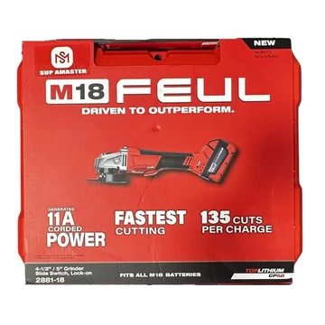 Akkumulátorová uhlová brúska s bezkartáčovým motorom 2881-18