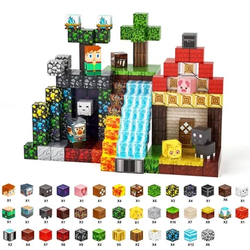 150-dielna sada magnetických stavebných kociek pre deti EC4532758