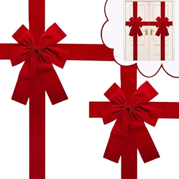 Veľká červená mašľa na dvere EE3970937