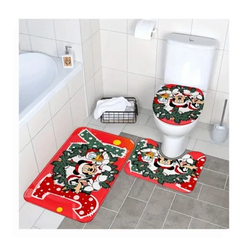 Vianočná sada kúpeľňových koberčekov – 3 kusy – AY3656587