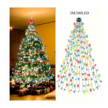 Vianočné LED reťazové svetlá – 2 m, 280 farebných LED diód – CL380681-5