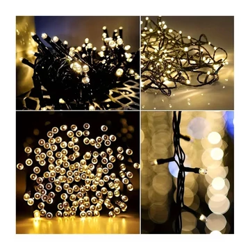 Vianočná svetelná reťaz – 50 m, 500 LED diód, teplá biela, IP44, 220 V – DH4367561-2