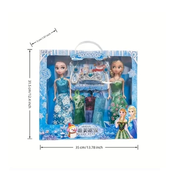 Sada bábik – bábiky Elsa a Anna s oblečením a doplnkami – DU4829470