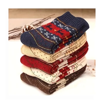 Sada zimných ponožiek – 10 párov, náhodné vzory – XF2485240