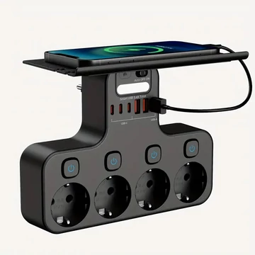 Multifunkčný rozbočovač 4× AC + 6× USB (3× Type-C rýchlonabíjanie) EH3929533