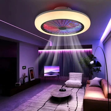 Inteligentný stropný ventilátor s LED osvetlením – 50 W, model EY1976917-103