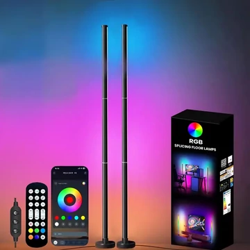 RGB rohová stojaca lampa, 2 ks LM894041-2