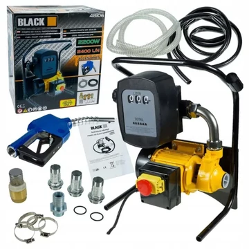 Sada dieselového palivového čerpadla BLACK s meračom – 2200 W, 2400 l/hodina 48106
