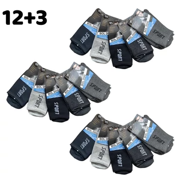 12+3 Pánske športové ponožky 39-42 400345-4