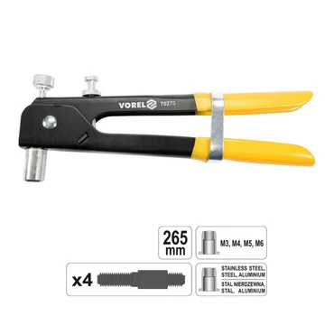 Vorel ručné nýtovacie kliešte na nitovacie matice M3–M6 TO-70270