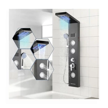 Sprchový panel s hydromasážnou funkciou a LED osvetlením – 17K13QK5X