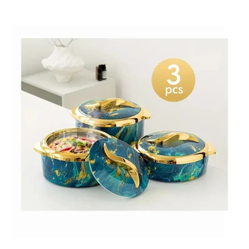 3-dielna sada termonádob – modrá a zlatá – LV6935673-4