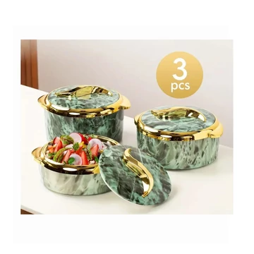 3-dielna sada termonádob – zelená a zlatá – LV6935673-5