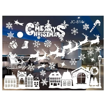 2 vianočné nálepky na okná 50 x 35 cm NKD03