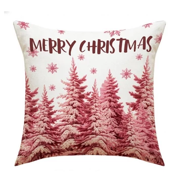 Vianočný dekoratívny obal na vankúš 45 × 45 cm POD127