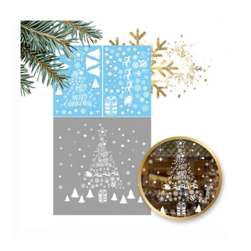 Vianočné nálepky na okná – 2 listy (45 × 30 cm) NKD02