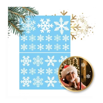 Vianočné nálepky na okná – 2 listy (25 × 35 cm) NKD08