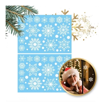 Vianočné nálepky na okná – 2 listy (NKD09)