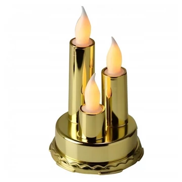 LED sviečka – zlatá farba, teplé biele svetlo, 13,5 cm LAMP41Z