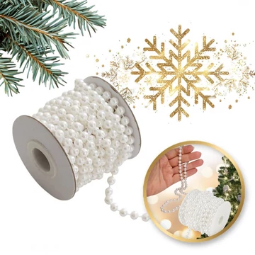 Vianočná girlanda s korálikmi – 5 m WOZ15