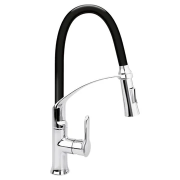 Flexibilná kuchynská batéria Flexible 2, 60 cm — čierna/chróm TO-75675