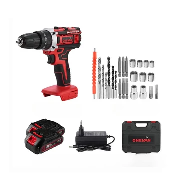 Sada akumulátorovej vŕtačky s príklepom – 21 V, s 2 batériami, príslušenstvom a kufríkom CE3287149