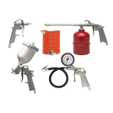 5-dielna súprava striekacej a kompresorovej pištole TO-81638