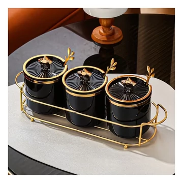 Luxusná sada na korenie – 3 nádoby so stojanom BM123426-4