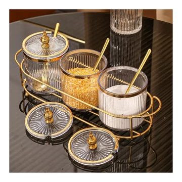 Luxusná sada na korenie – 3 nádoby s podstavcom BM123426