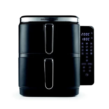 GOURMETMAXX Vertikálny dvojkomorový teplovzdušný fritéza / Airfryer 2×5L, 2800 W DS15305-L