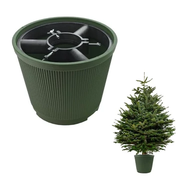 Stojan na vianočný stromček / kvetináč 10 l – zelený XC-80104