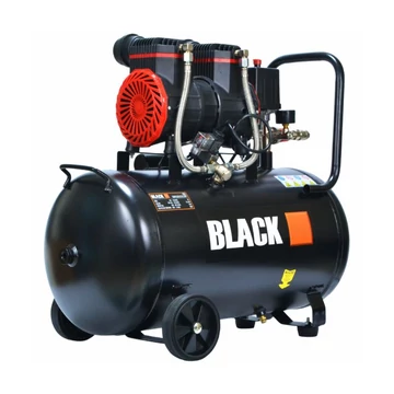 BLACK bezolejový dvojpiestový vzduchový kompresor – 50 L, 1,5 kW 12881