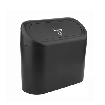 Odpadkový kôš do auta – čierny, 16 × 6,5 × 13,5 cm 014267