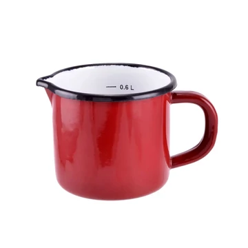 Smaltovaná kanvica s výlevkou, 0,6 l 14089