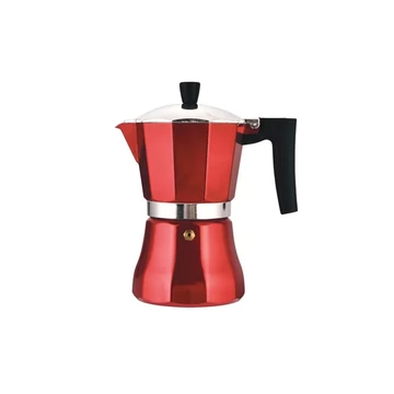 Kávovar Perfect Home Metal Red na 3 šálky 16687