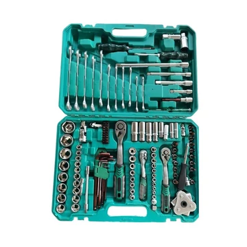 Sada nástrčných kľúčov a kľúčov s račňovou rukoväťou – 121-dielna sada náradia DKK-RH121