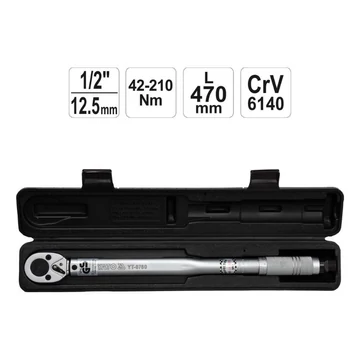 Momentový kľúč 1/2" – 42–210 Nm YT-0760