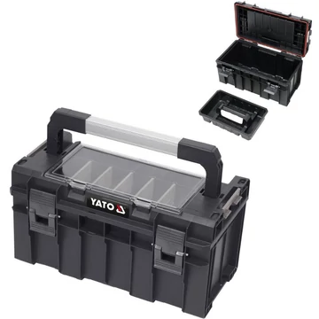 Plastová krabica na náradie s organizérom – 450 × 260 × 240 mm YT-09183