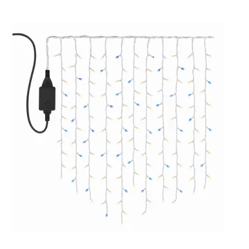 Catena Luminosa a LED a Forma di Ghiacciolo – 600 LED, 30 metri (bianco, blu e giallo) LI-600