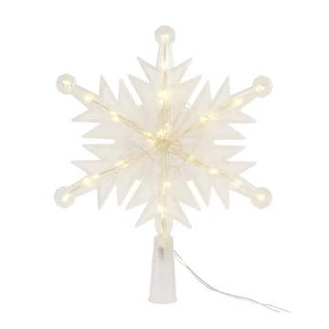 LED vianočná ozdoba na stromček v tvare snehovej vločky S0427