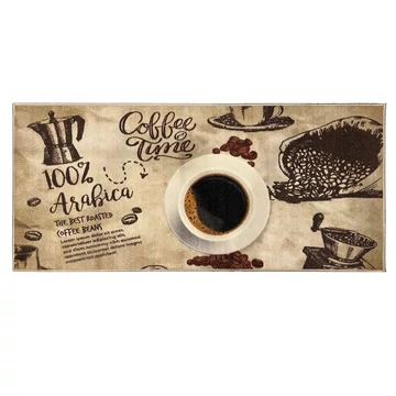 Kuchynský koberec – retro vzor kávy 67 x 200 cm