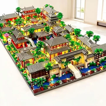 2637 ks čínska záhradná stavebnicová sada 32x18 cm 73M5256GWG