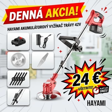 HAYAMI Akumulátorová krovinorez 48V s 2 batériami HA-1037