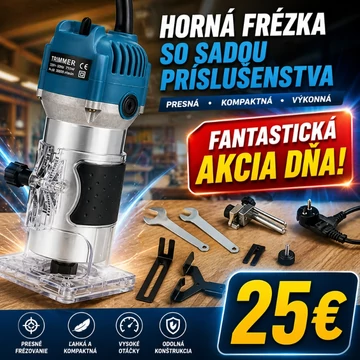 Multifunkčná frézka THO, 850W, s príslušenstvom M-6008