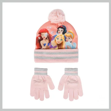 2-dielna súprava Princess čiapka a rukavice pre dievčatá 2200010263