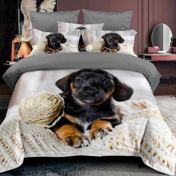 7-dielne kvalitné obliečky Dogs 3 G-03