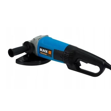 Čierna uhlová brúska 3500W s pozvoľným rozbehom a otočnou rukoväťou - 42605